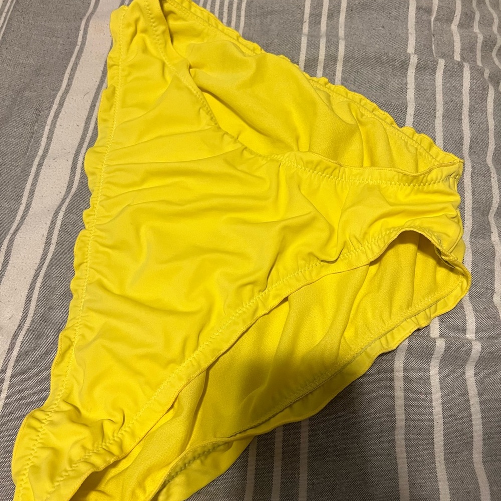 Bright yellow bikini bottoms